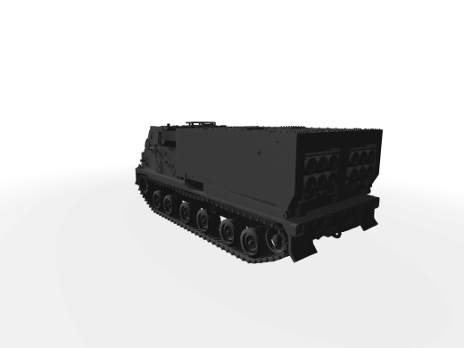 M270 MLRS mobiles, gepanzertes Artilleriesystem Transport-Modus