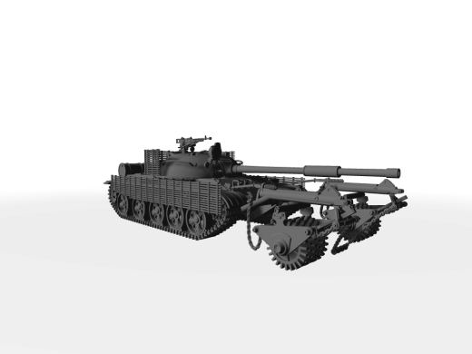 T-62 KMT-5 mittlerer Panzer ​​​​​​​mit Minenräume