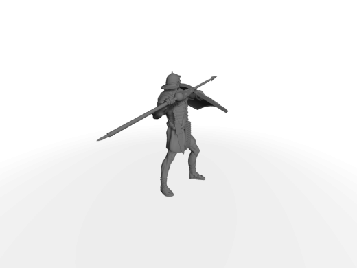 Legionär 02 mit Schild und Speer für Phalanx-Formation