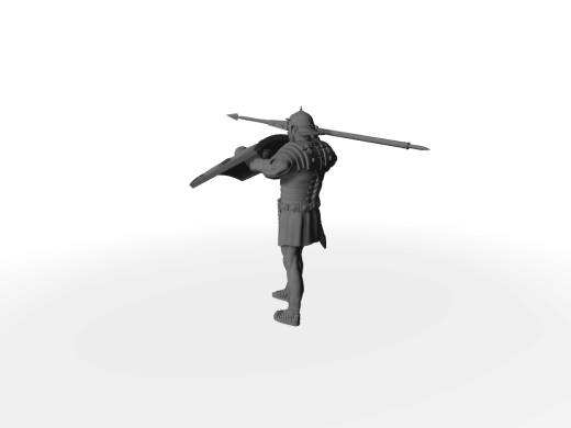Legionär 03 mit Schild und Speer für Phalanx-Formation