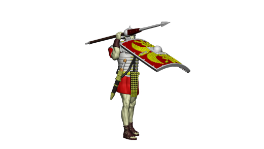 Legionär 03 mit Schild und Speer für Phalanx-Formation