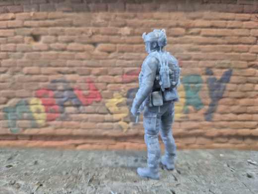 moderne Spezialkräfte Cybersoldat mit FN-SCAR 08