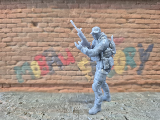 moderne Spezialkräfte Cybersoldat mit FN-SCAR 16