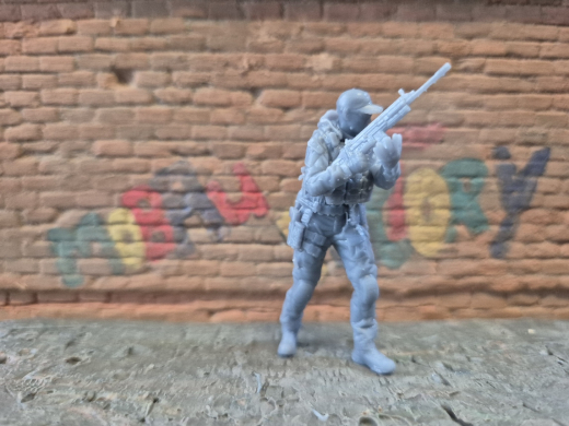 moderne Spezialkräfte Cybersoldat mit FN-SCAR 16