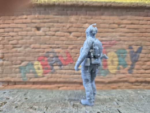 moderne Spezialkräfte Cybersoldat mit FN-SCAR 20