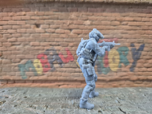 moderne Spezialkräfte Cybersoldat mit FN-SCAR 21