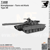 T-80B Kampfpanzer Turm mit Korb Type 08