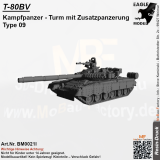 T-80BV Kampfpanzer Turm mit Zusatzpanzerung Type 09