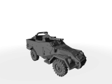 BTR-40A / SPW-40A Ausf. early ​​​​​​​Ersatzrad