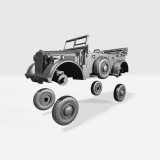 Horch 901 Kfz. 15 ​​​​​​​Verdeck geöffnet