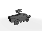 BRDM-2 amphibischer Spähpanzer ​​​​​​​mit UB32m Raketenwerfer