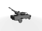 Toyota Hilux Mk.4 ​​​​​​​mit ZU-23-2 Flak