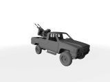 Toyota Hilux Mk.4 ​​​​​​​mit ZU-23-2 Flak