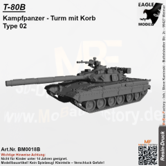 T-80B Kampfpanzer Turm mit Korb Type 02