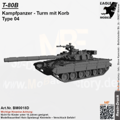 T-80B Kampfpanzer Turm mit Korb Type 04