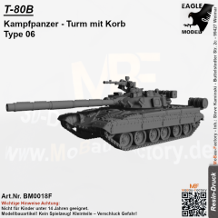 T-80B Kampfpanzer Turm mit Korb Type 06