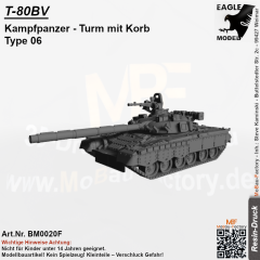T-80BV Kampfpanzer Turm mit Korb Type 06