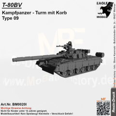 T-80BV Kampfpanzer Turm mit Korb Type 09