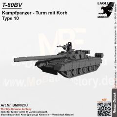 T-80BV Kampfpanzer Turm mit Korb Type 10