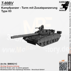 T-80BV Kampfpanzer Turm mit Zusatzpanzerung Type 03