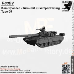 T-80BV Kampfpanzer Turm mit Zusatzpanzerung Type 05