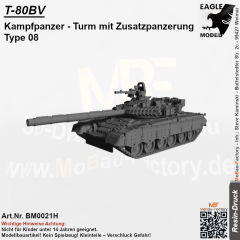 T-80BV Kampfpanzer Turm mit Zusatzpanzerung Type 08