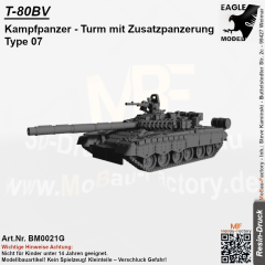 T-80BV Kampfpanzer Turm mit Zusatzpanzerung Type 07