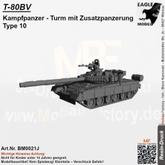 T-80BV Kampfpanzer Turm mit Zusatzpanzerung Type 10
