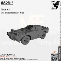 BRDM-1 inkl. zwei aufsetzbaren MGs Type 01