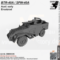 BTR-40A / SPW-40A Ausf. early ​​​​​​​Ersatzrad