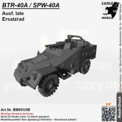 BTR-40A / SPW-40A Ausf. late ​​​​​​​Ersatzrad
