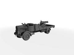 Autocannone da 100/17 su Lancia 3RO ​​​​​​​mobiles Geschütz auf LKW