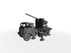 Autocannone da 90/53 su Breda 52 Dovunque schweres Flak- und Pakgeschütz auf LKW