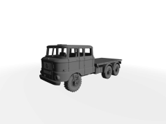 IFA W50 Flachbett-Aufbau NVA-Ausführung