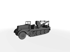 Sd. Kfz. 9/1 ​​​​​​​schwerer Zugkraftwagen mit Bilstein-Kran