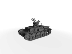 Flakpanzer IV "Wilhelm Krause" mit 20mm Flakvierling 38 ​​​​​​​Feld Modifikation - Improvisierter Flakpanzer