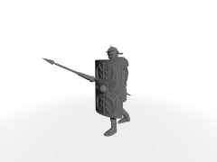 Römischer Legionär I mit Speer für Schildkröten-Formation