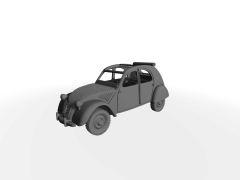 Citroen 2CV ​​​​​​​Verdeck offen