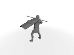 Legionär 02 mit Schild und Speer für Phalanx-Formation