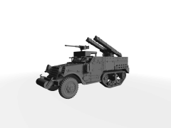 M2A1 Dreifach-Raketenrohrsystem ​​​​​​​Halbkette