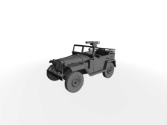 GAZ-67 4x4 ​​​​​​​mit Vickers MG