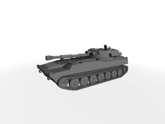 2G1 Gvozdika 122mm SPG