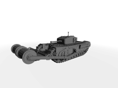 Churchill AVRE Mk. IV Bobbins Type B ​​​​​​​gepanzertes Pionier- und Sturmingenieurfahrzeug