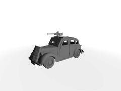 Malcolm Campbell ​​​​​​​improvisiertes Panzerfahrzeug