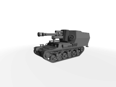 10,5cm leFH 18 Lorraine Schlepper (f) ​​​​​​​Alkett-Umbau