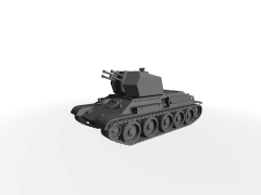 Flakpanzer T-34(r) ​​​​​​​2cm Flakvierling 38
