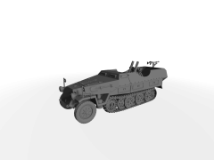 Sd. Kfz. 251 mit 12cm Zwillings-Granatwerfer 42 ​​​​​​​mobiles schweres Mörserfahrzeug