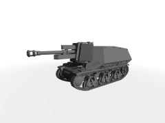 10.5cm leFH 18 (Sf.) ​​​​​​​auf GW 39H(f) 21. Panzerdivision Normandie 1944