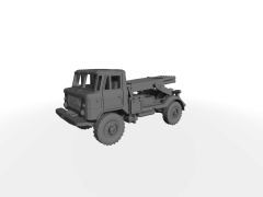 GAZ-66 BM-21 leichter Mehrfachraketenwerfer - MRL – Multiple Rocket Launcher Transport-Modus