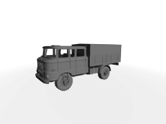 IFA W50 hohe Pritsche mit Planen-Aufbau NVA-Ausführung